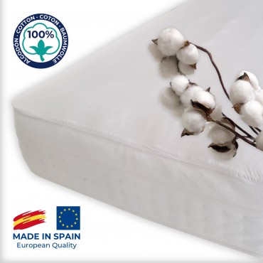 Protector colchón algodón 100% impermeable 150x190-200 cm VENT