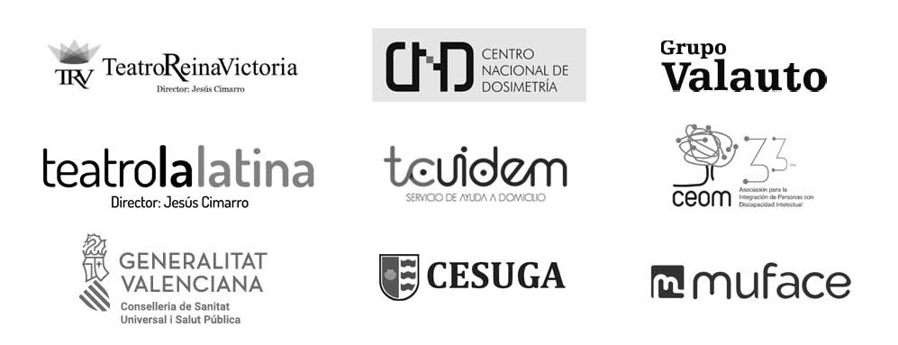 Logos de todas las empresas que han colaborado con Valentia Medical